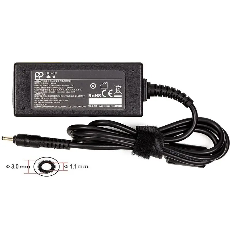 Блок живлення для ноутбуків PowerPlant ACER 220V, 19V 45W 2.37A (3.0*1.1) (AC45F3011)
