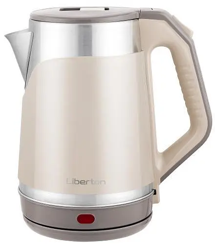Електрочайник Liberton LEK-6823, бежевий/Inox, 1500W, 1.8л