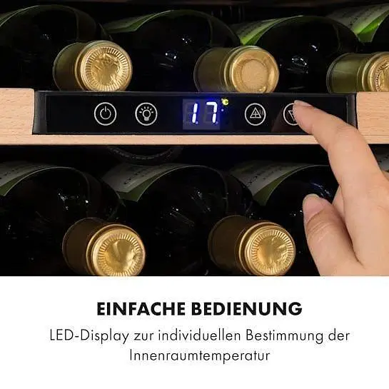 Винный холодильник встроенный Klarstein Vinsider 24 Onyx Edition (10032965) - фото 7