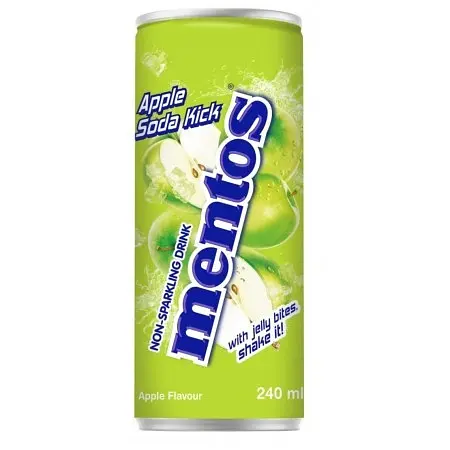 Напій Mentos Apple Soda with Jelly Bites 240 мл