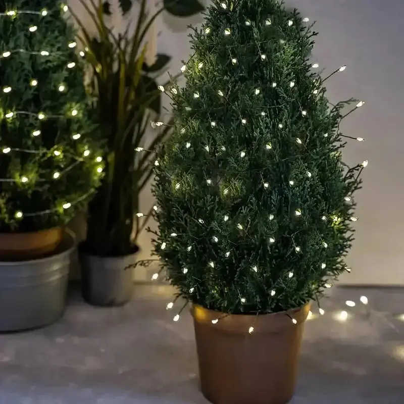 Гірлянда XPRO Роса феєрверк 20 м, 600 LED + пульт, Теплий білий (234575632_844) - фото 5