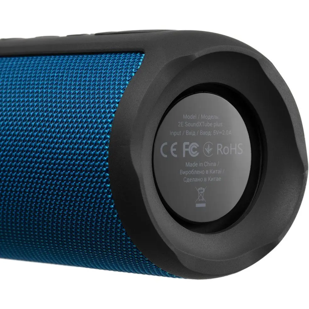Портативная Bluetooth-колонка 2E SoundXTube PLUS 40W TWS, Wireless, Waterproof Black-Blue - фото 4