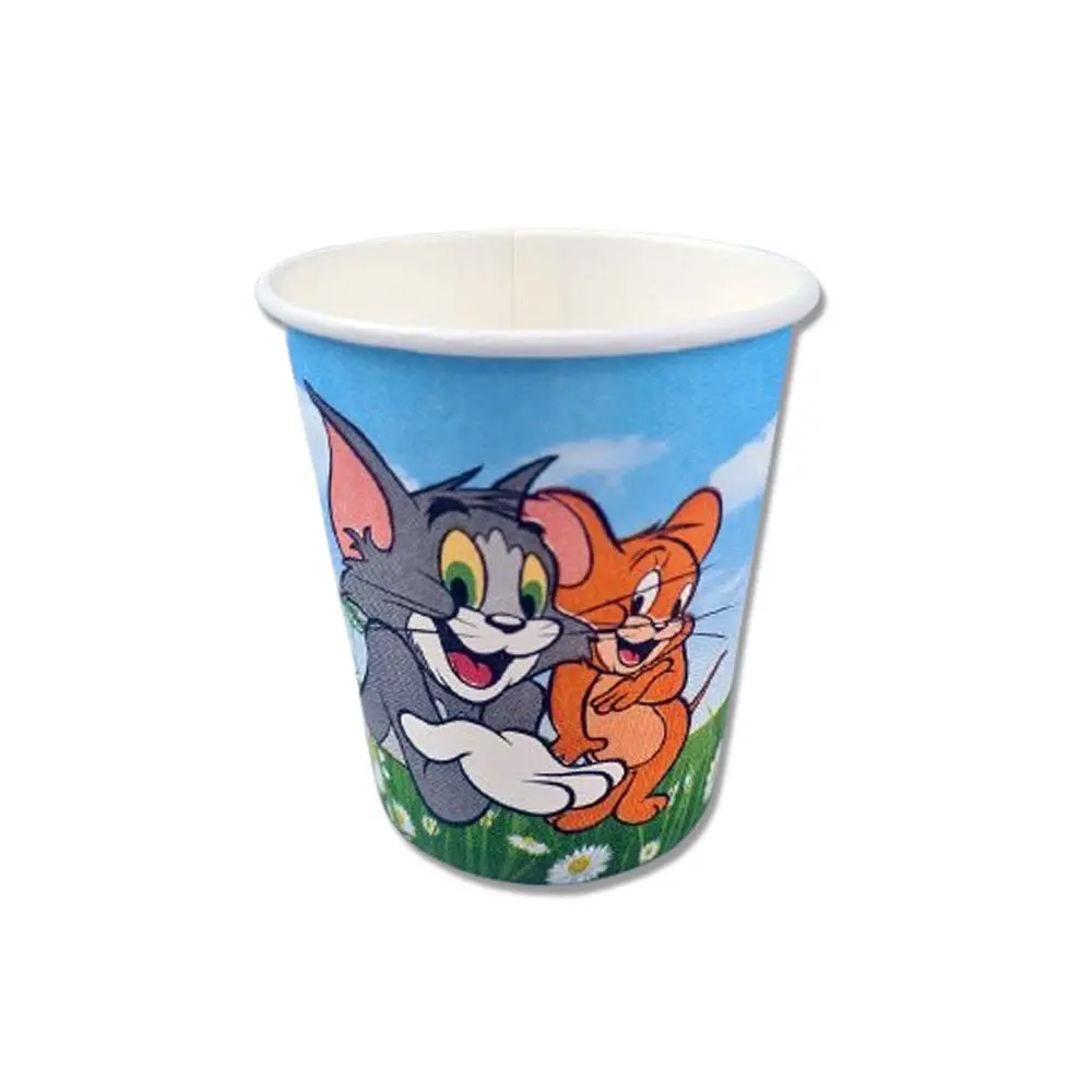 Паперові склянки кольорові ST 175 мл "TOM and JERRY" (50 шт.)