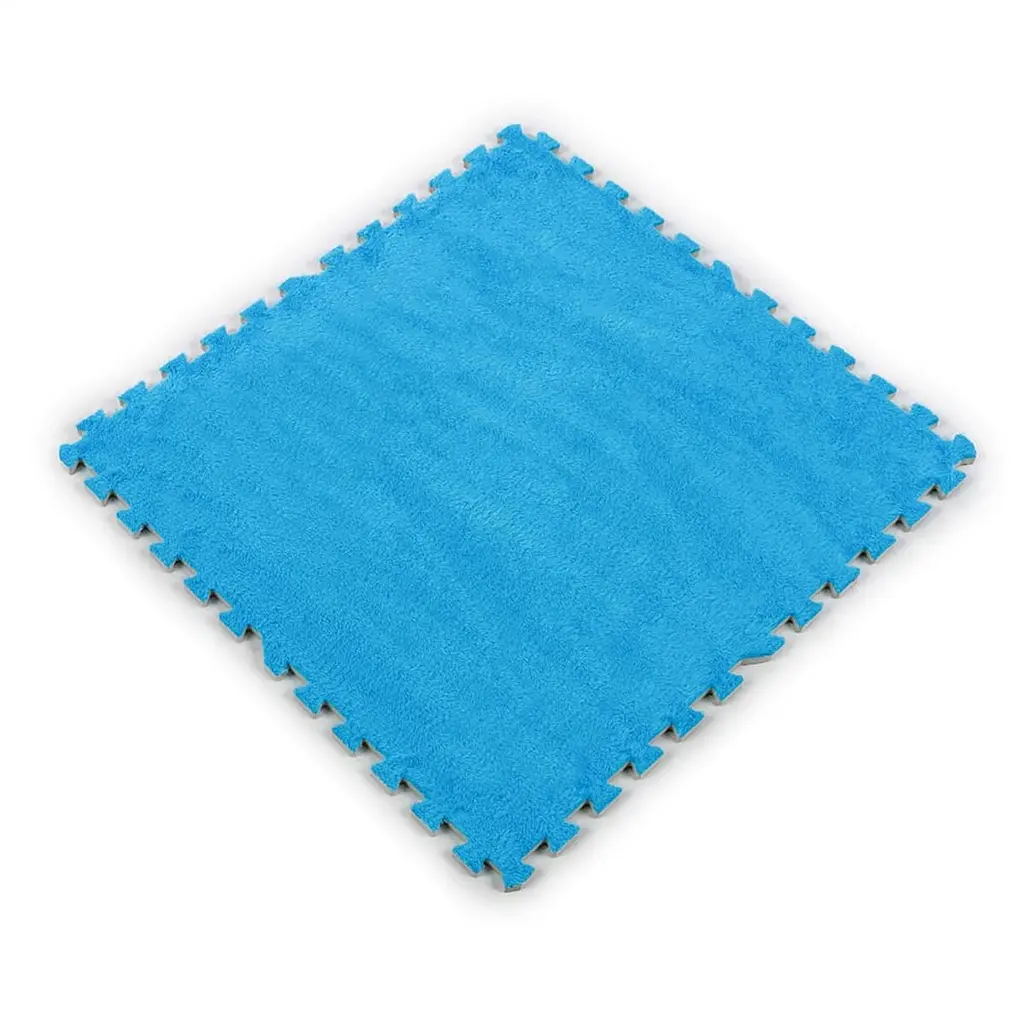 Підлога-пазл плюшевий БЛАКИТНИЙ 60x60x1cm (D) SW-00002091 - фото 3