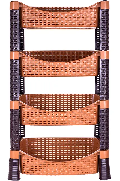 Етажерка Violet House Гелаксі Caramel, поліпропілен, 77,5х45х30,5 см, коричнева (0740 Роттанг Гелакси CARAMEL) - фото 3