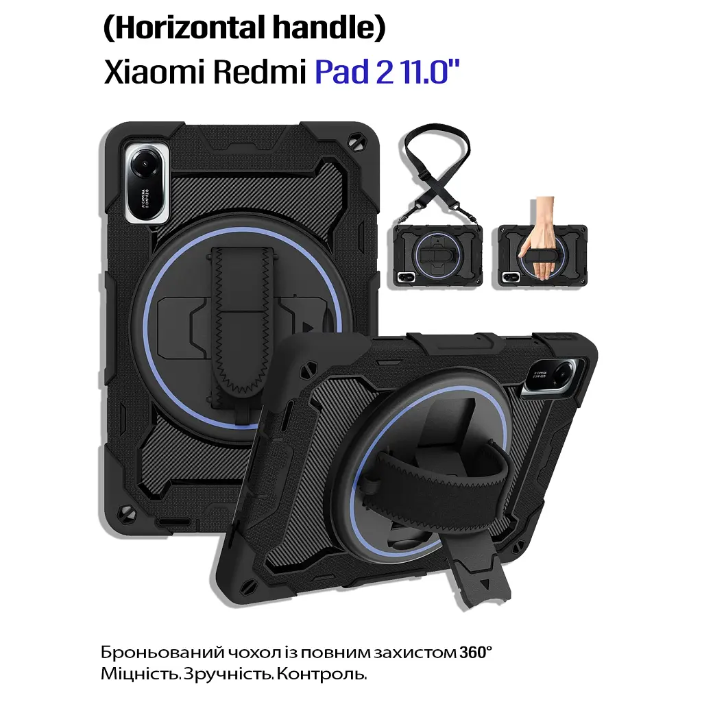 Чохол до планшета BeCover Horizontal handle Xiaomi Redmi Pad 2 11.0" Black (714566) - фото 4