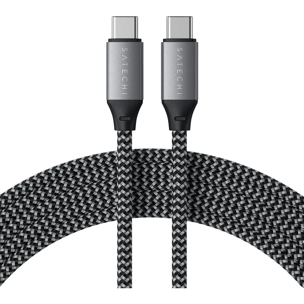 Кабель USB-C to USB-C Satechi Cable 100W Space Gray 2 м (ST-TCC2MM) - фото 3