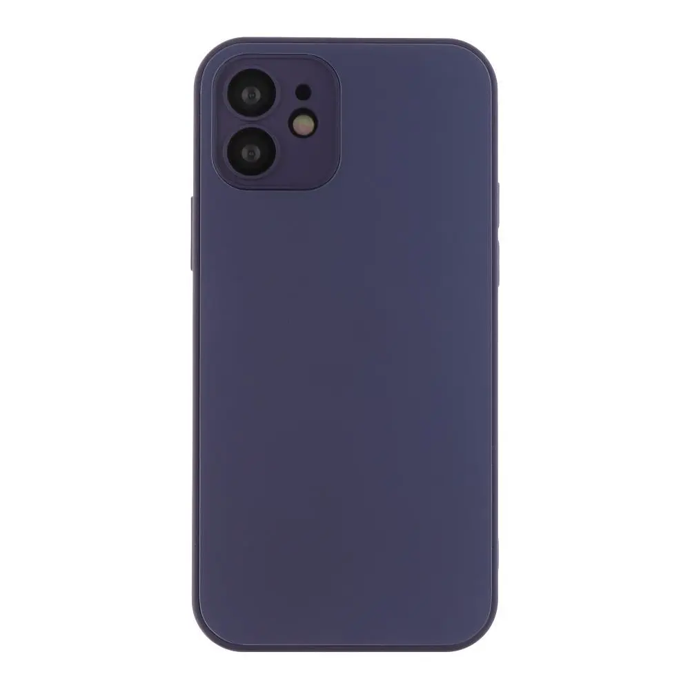 Чохол-накладка скляний матовий із захистом камери Matte AG-Glass Apple iPhone 14 Pro Dark Purple