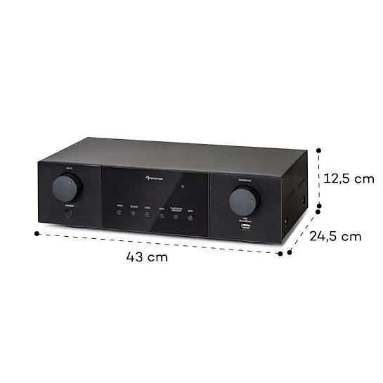 Стерео підсилювач Auna AMP-4000 DAB Hifi 400Вт (10038329) - фото 7
