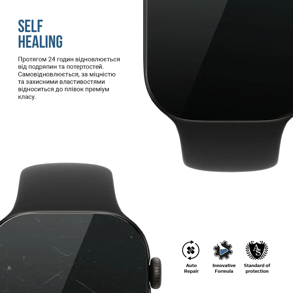 Плівка захисна Armorstandart Matte hydrogel Apple Watch 12 42mm 6 pcs (ARM94013) - фото 3