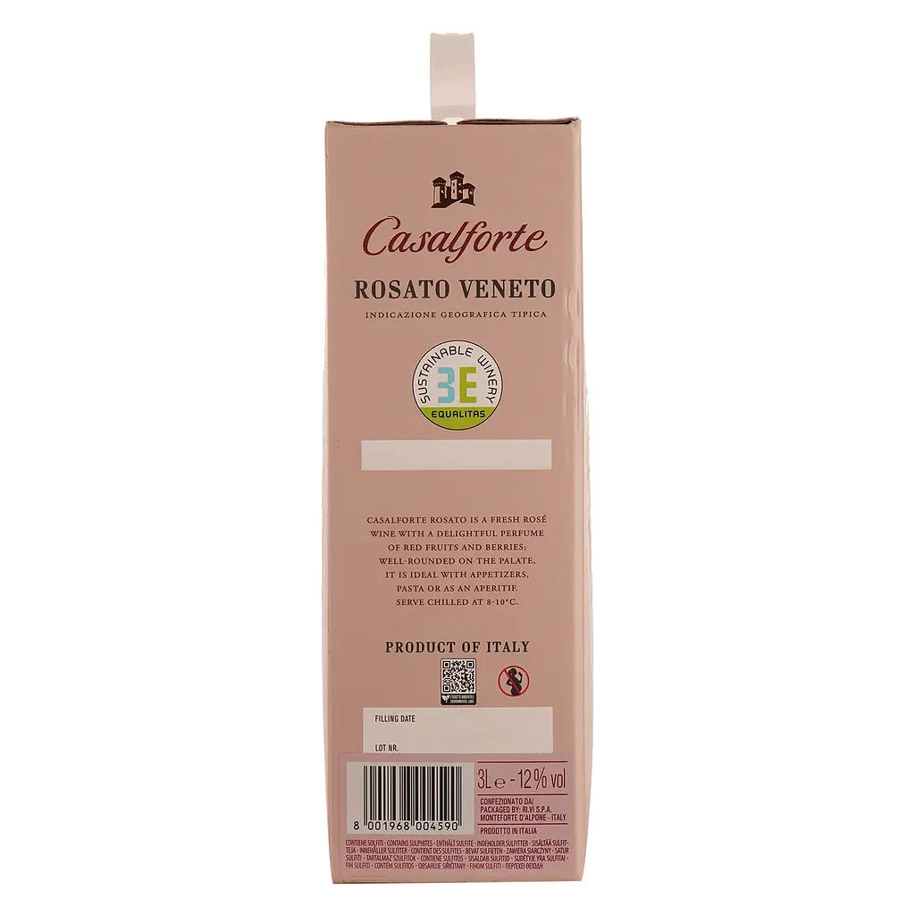 Вино Casalforte Rosato Veneto IGT, розовое, сухое, 3 л - фото 3