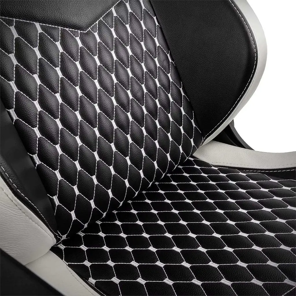 Геймерське крісло Noblechairs EPIC Real Leather Black, White and Red - фото 9