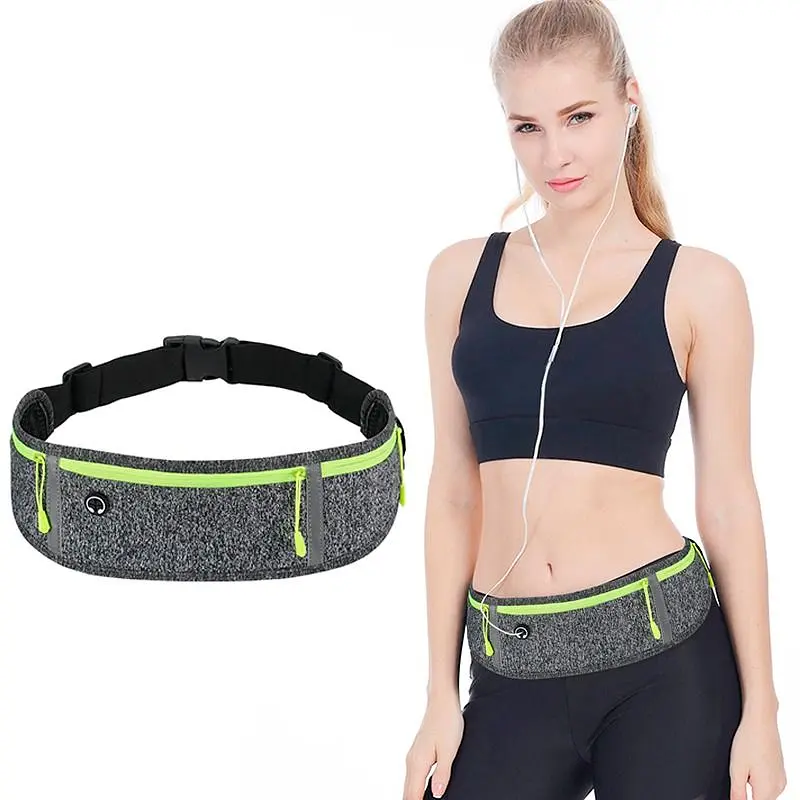 Спортивная поясная сумка для бега BeCover DL0005 Dark Gray (706065) + подарок органайзер для наушников - фото 5