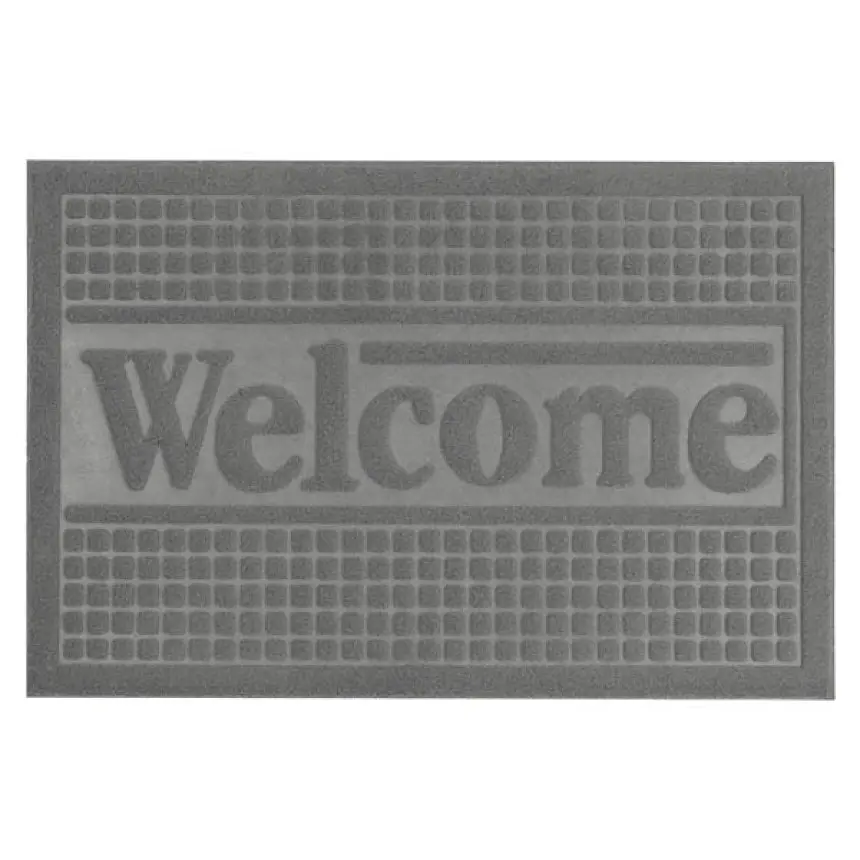 Килимок придверний Eco Fabric Welcome без кромки сірий 40 х 60 см (4060-015) - фото 3