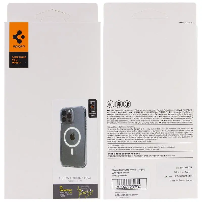 Чохол SGP Ultra Hybrid (MagFit) для Apple iPhone 17 Pro Max (6.9) Прозорий - фото 5