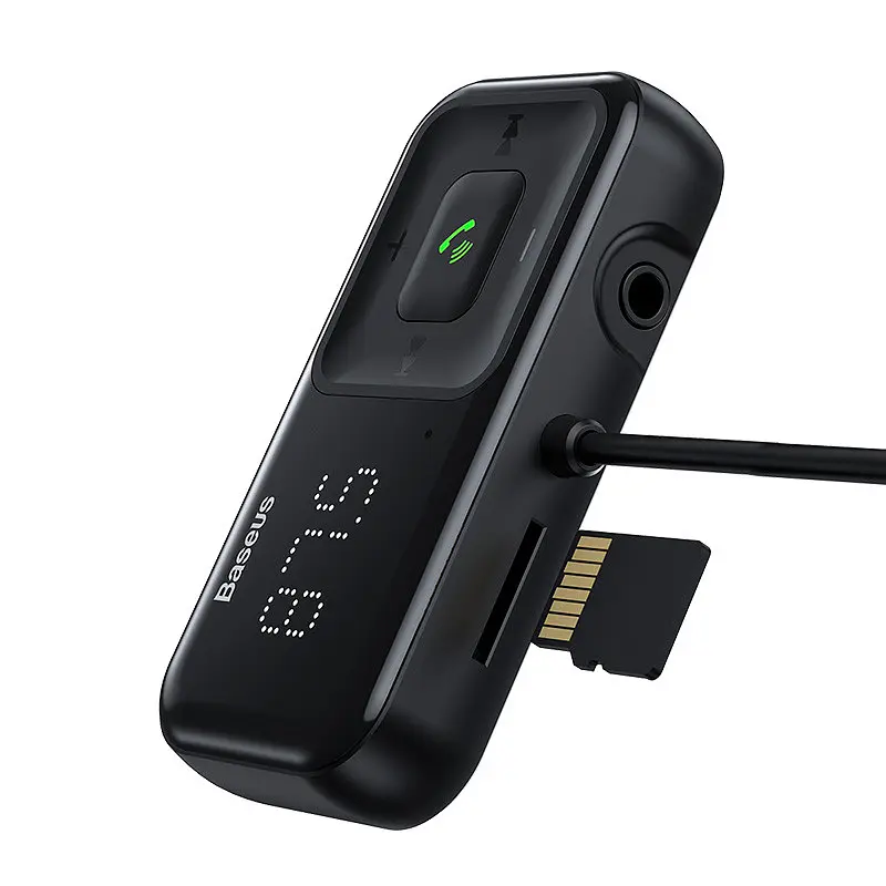 Трансмітер модулятор адаптер авто BASEUS S-16 Wireless MP3 Car Charger T typed 2USB - фото 5