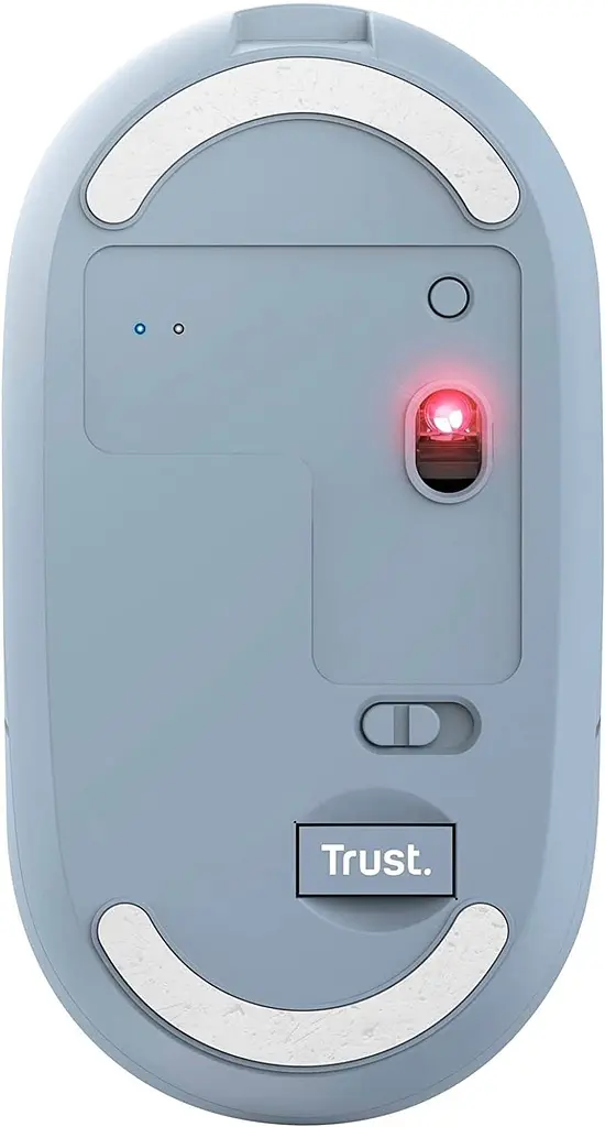 Мышь Trust Puck Rechargeable Wireless Ultra-Thin Silent Blue (24126) [93107] - фото 4