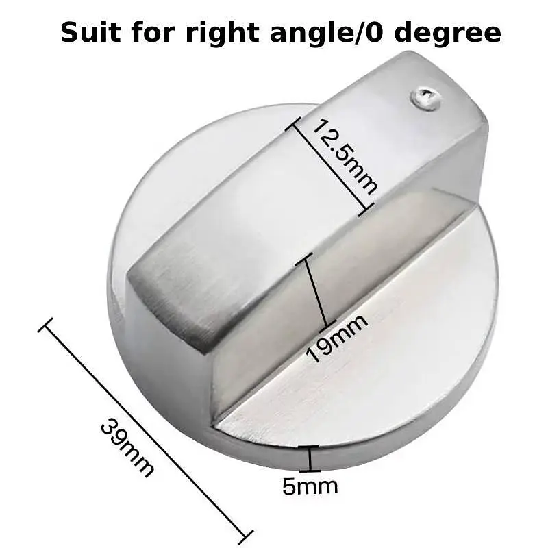 Универсальная ручка регулирования для плиты, газовой поверхности, духового шкафа (металлическая, диаметр 6 мм) - фото 6