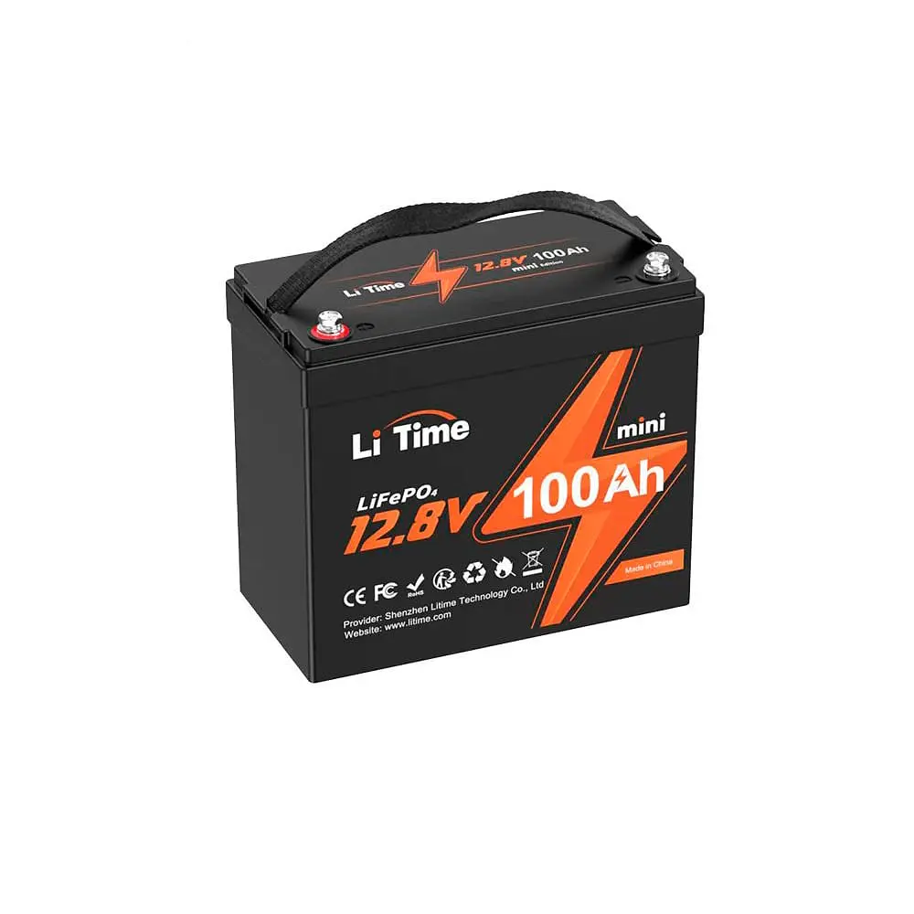 Акумуляторна батарея літій-залізо-фосфатна 12.8В 100А*год LiFePO4 LiTime Mini L12V100-100-MINI-16-A60 (44-00511)