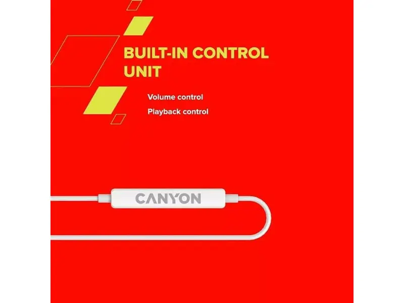 Навушники з мікрофоном Canyon SEP-6 White (CNS-CEP6W) - фото 6