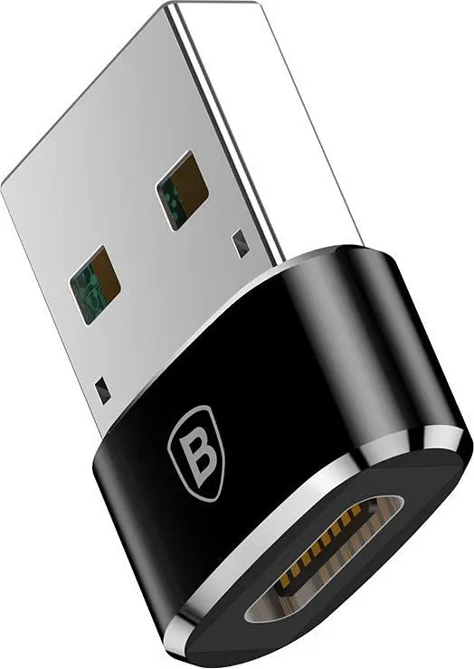 Перехідник Baseus USB to USB-C Female Black (CAAOTG-01) [76681] - фото 2