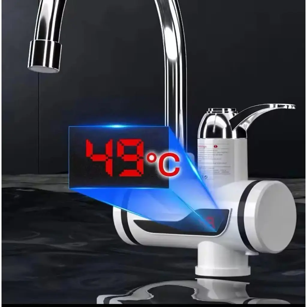 Проточный водонагреватель Delimano кран смеситель с мгновенным подогревом воды - фото 4