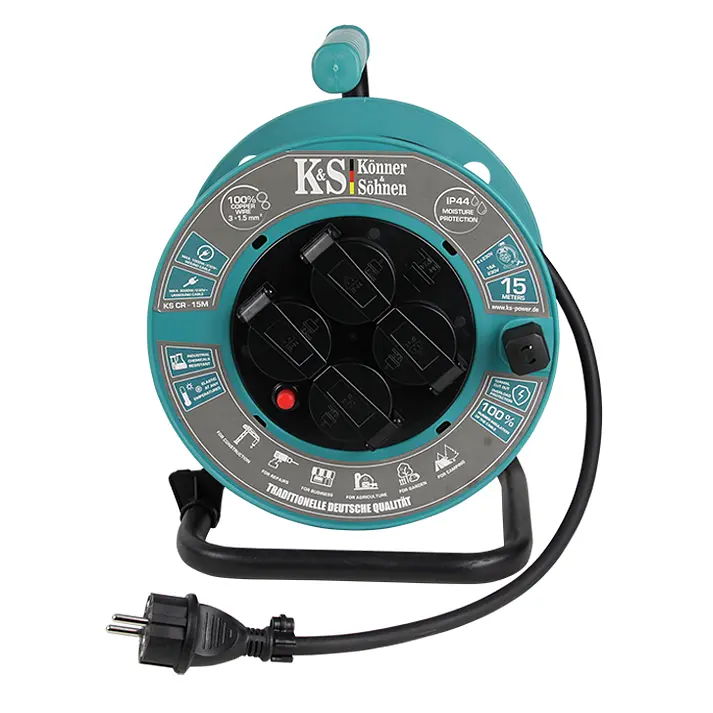 Удлинитель на катушке Konner&Sohnen KS CRM-15M (KS CRM-15M) - фото 2