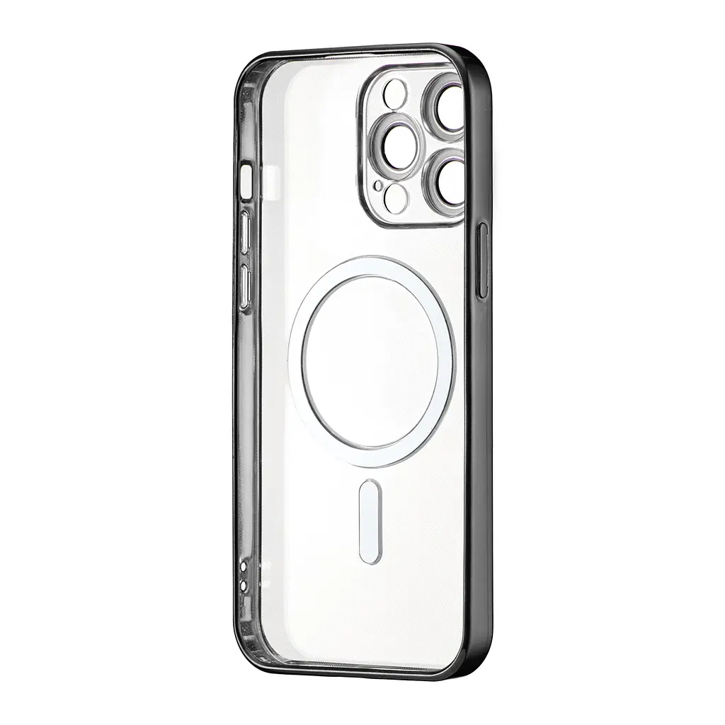 Чохол Ductil Metallic Edge with MagSafe (Protected Camera & Lens) iPhone 14 Pro Max Black - фото 3
