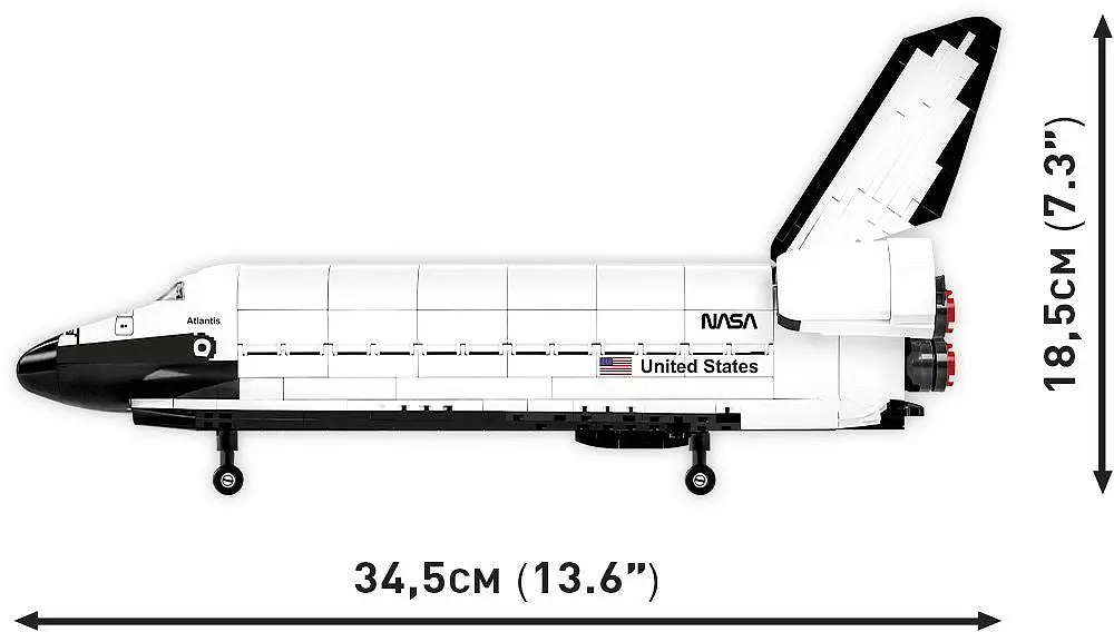 Конструктор СОВЫ космический шаттл Space Shuttle Atlantis 1930 - фото 4