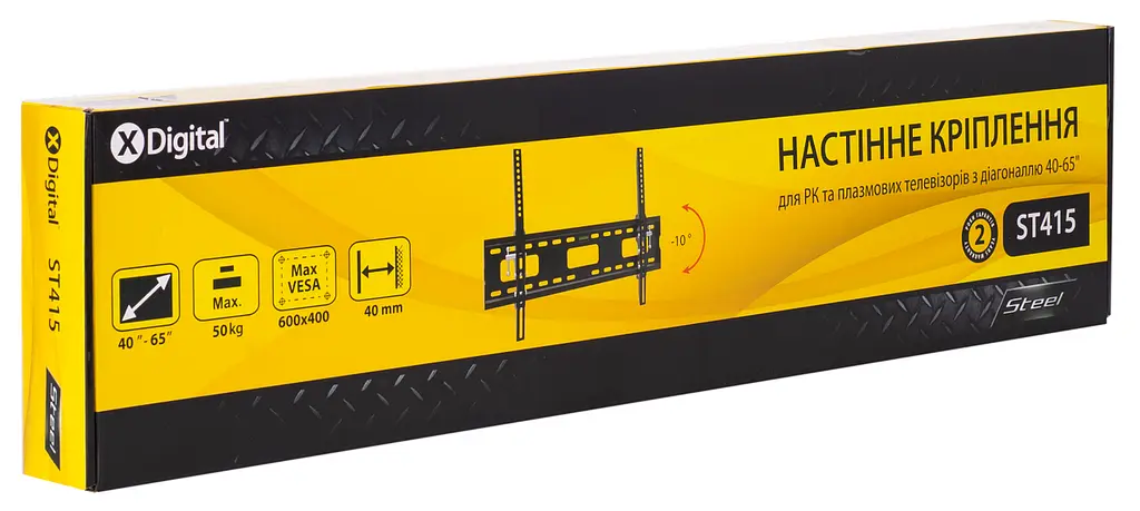 Кронштейн настінний X-Digital STEEL ST415 чорний (6185118) - фото 3