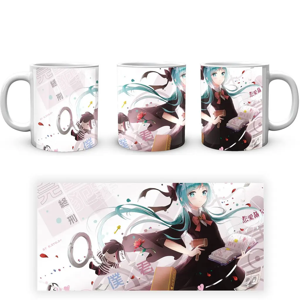 Кухоль GeekLand Hatsune Miku Хацуне Міку HM 02.13 330 мл білий - фото 4
