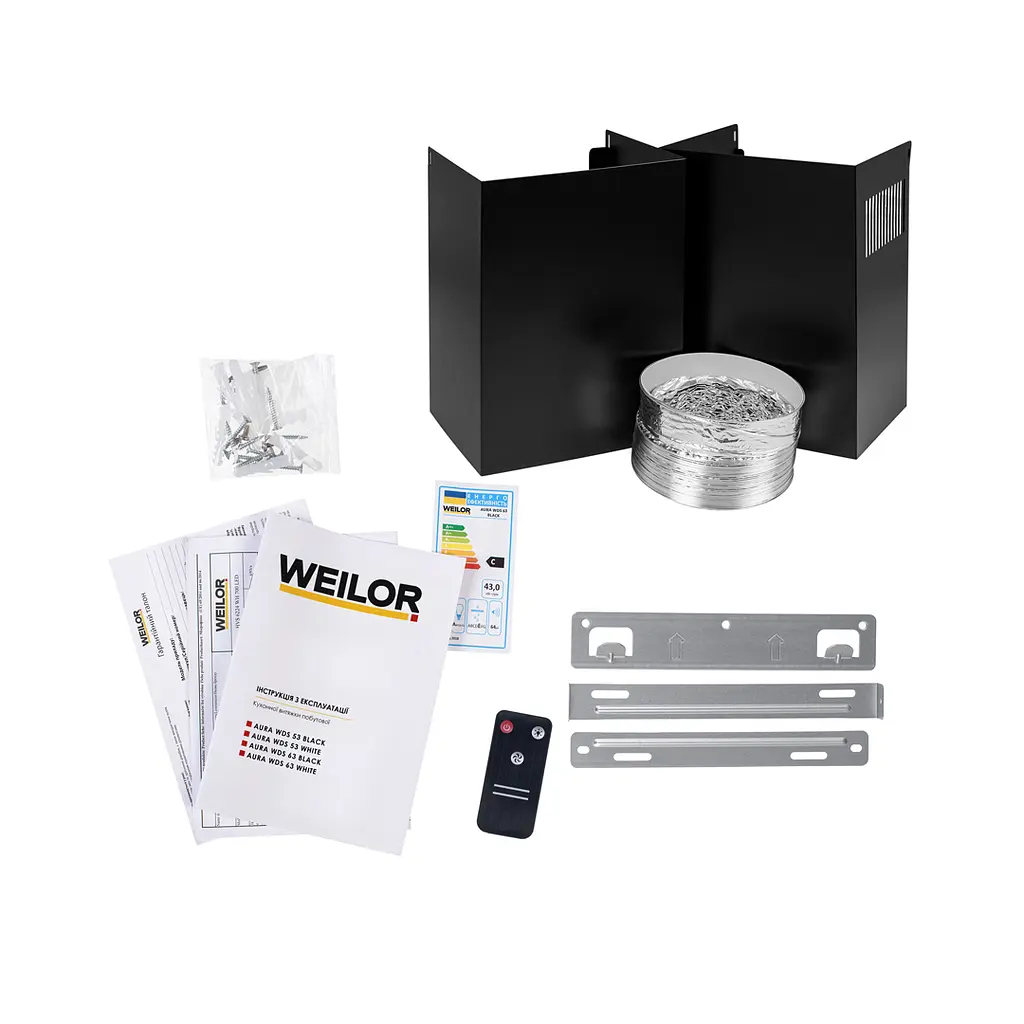 Витяжка декоративна похила WEILOR AURA WDS 63 BLACK - фото 12