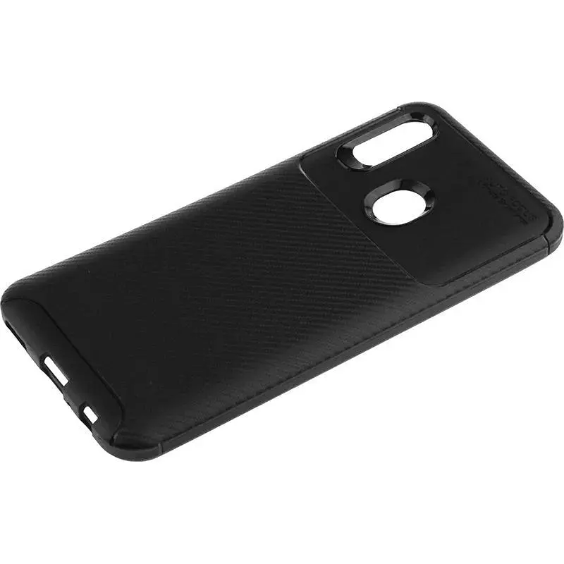 Чохол-накладка Toto TPU Carbon Fiber 1.5 mm Case HuAwei P Smart 2019 Black - фото 4