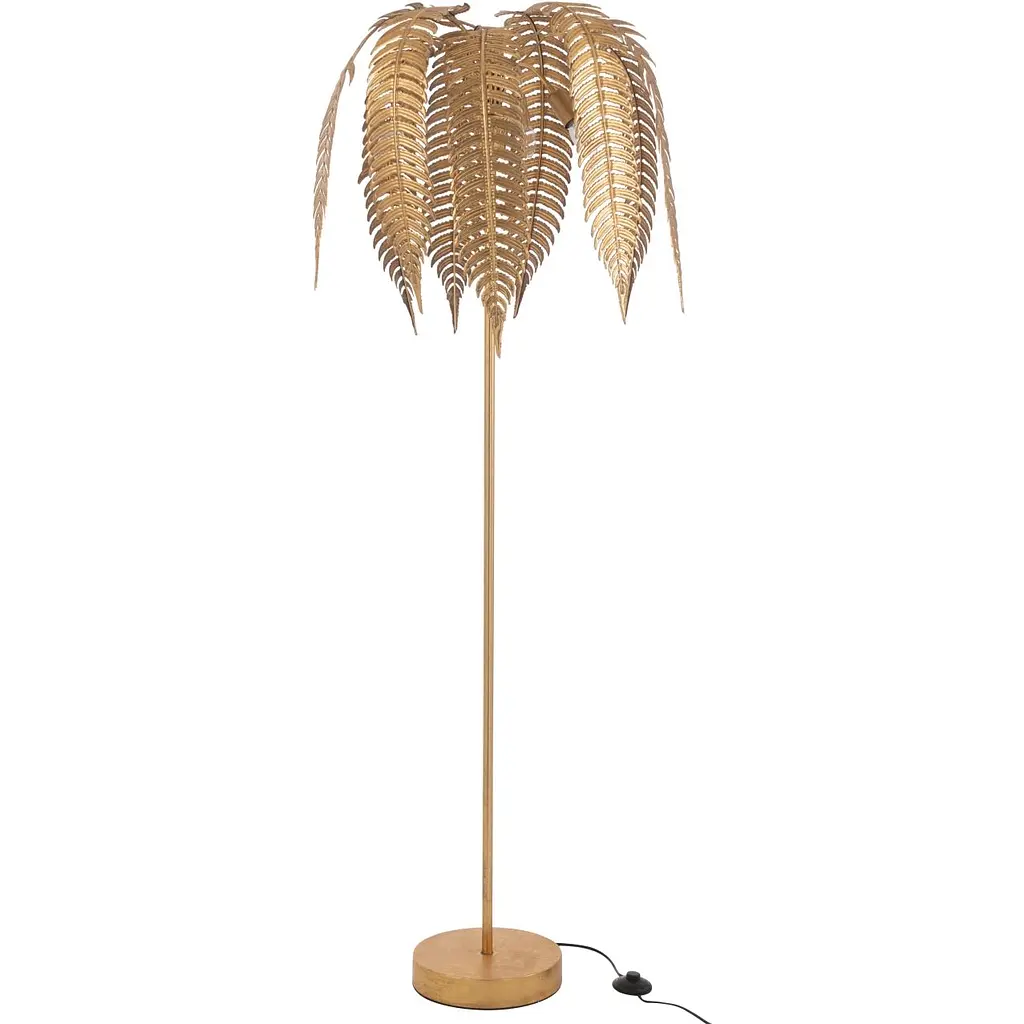 Лампа напольная J-line металлическая с листьями высота 166 см - фото 2