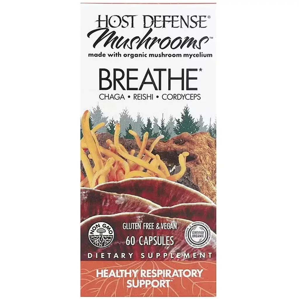 Підтримка дихальної системи Fungi Perfecti Breathe Host Defense 60 капсул - фото 2