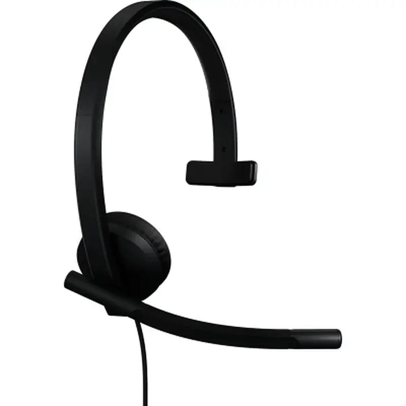 Навушники Logitech H570e Corded for Business Mono Teams USB-C Black (981-001427) - фото 2