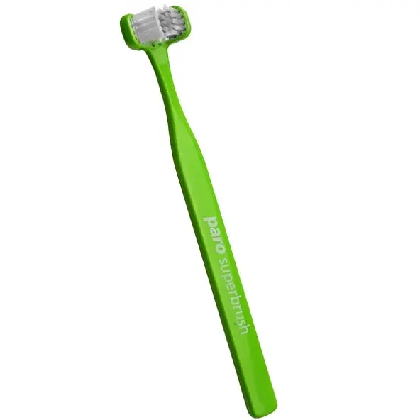 Зубна щітка тристороння Paro Swiss superbrush в асортименті - фото 2