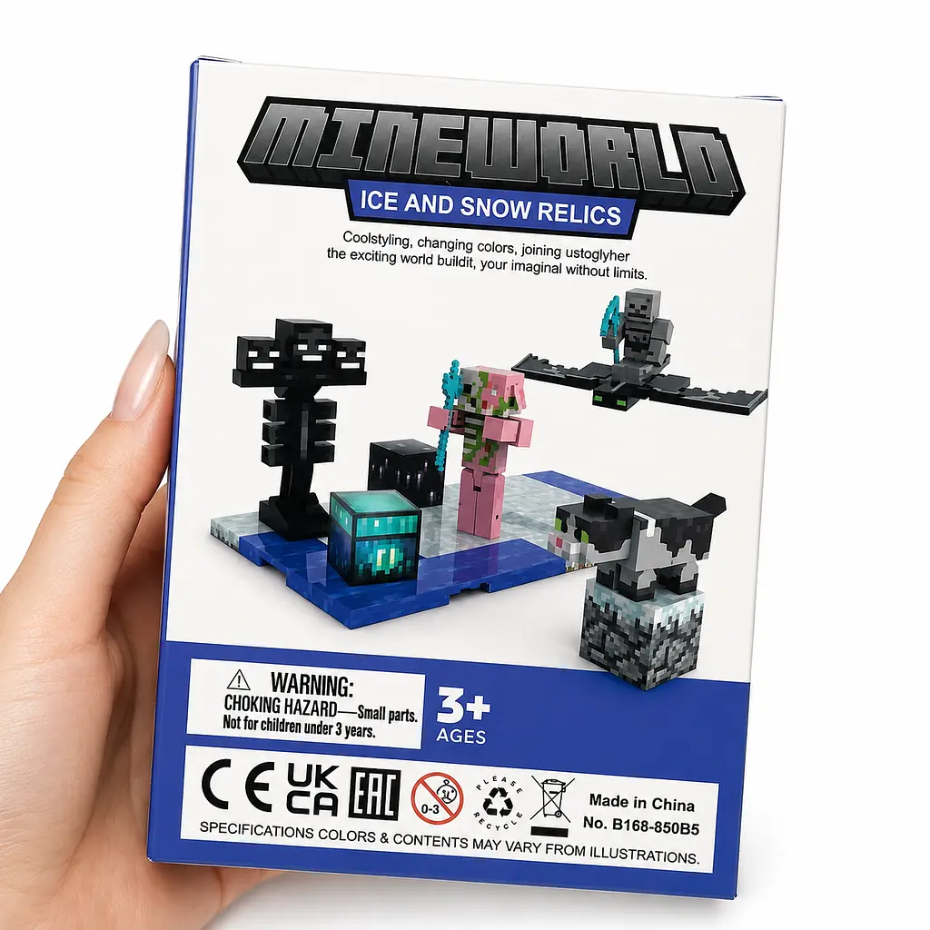 Магнітний конструктор у стилі Minecraft з фігурками та мобамиGuard Ice and Snow Relics - фото 2