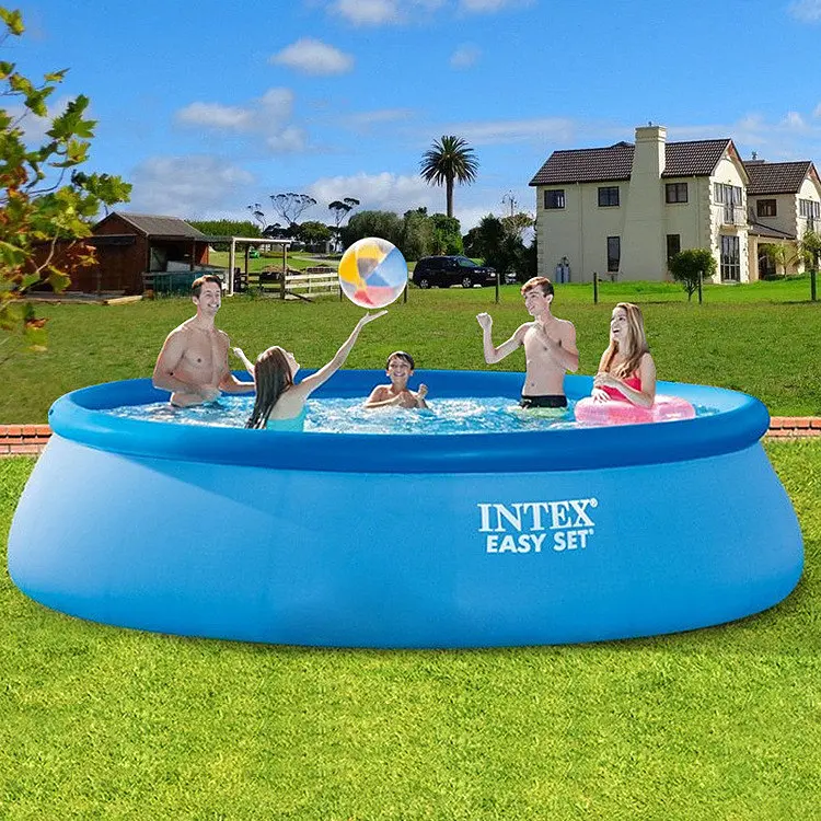 Сімейний надувний Басейн для дачі Круглий Великий Intex Easy Set 366 x 76 см. - фото 2