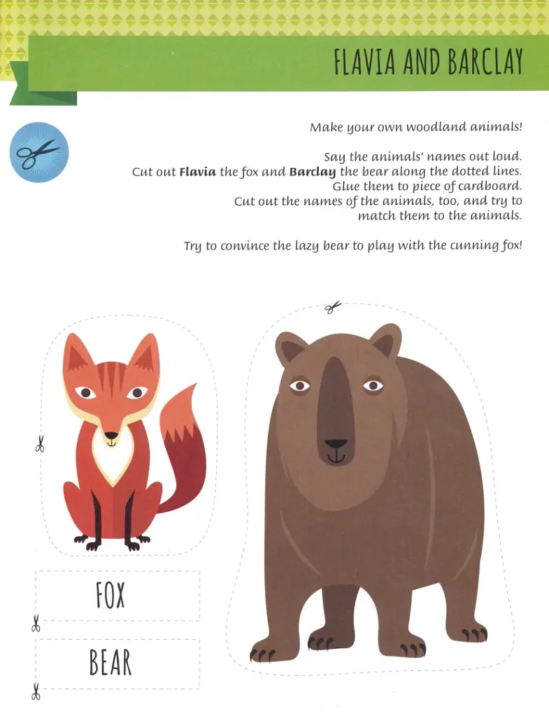My First Book of Woodland Animals: Montessori Activity Book - фото 3