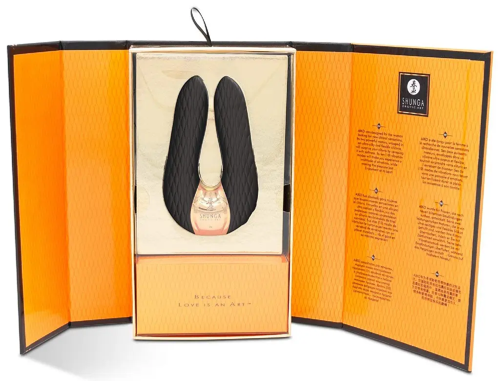 Вібратор Shunga Aiko Intimate 10.8 см чорний - фото 7