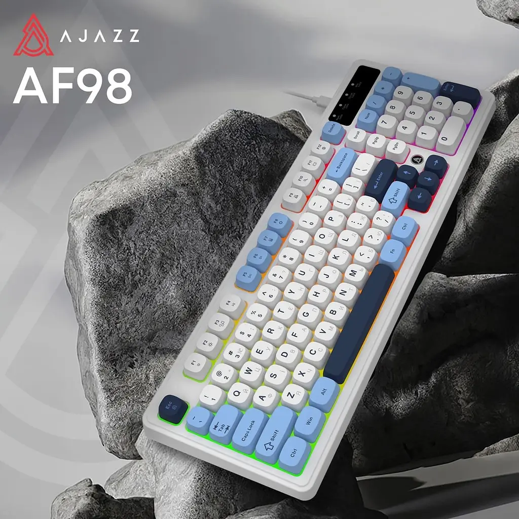 Клавиатура Ajazz AF98 Glacier Blue (AF98-GB) - фото 6