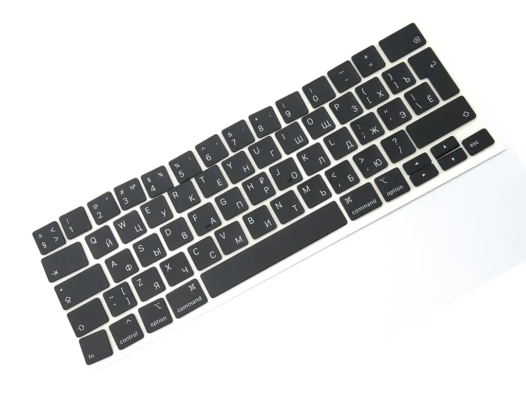 Клавіші клавіатури APPLE A2141 A2289 A2251 Macbook Pro (2019, 2020) (UA BLACK, BIG Enter). Комплект кнопок. - фото 2