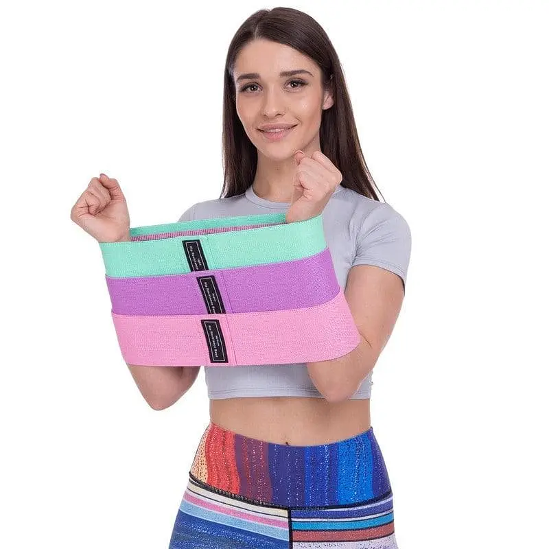 Набір тканинних фітнес гумок Luting Hip resistance bands 3 штуки - фото 3
