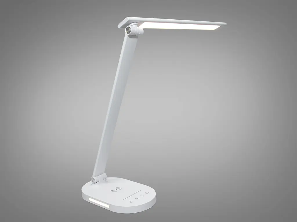 Світлодіодна настільна лампа з бездротовою зарядкою Diasha A5503WH wireless charge - фото 2