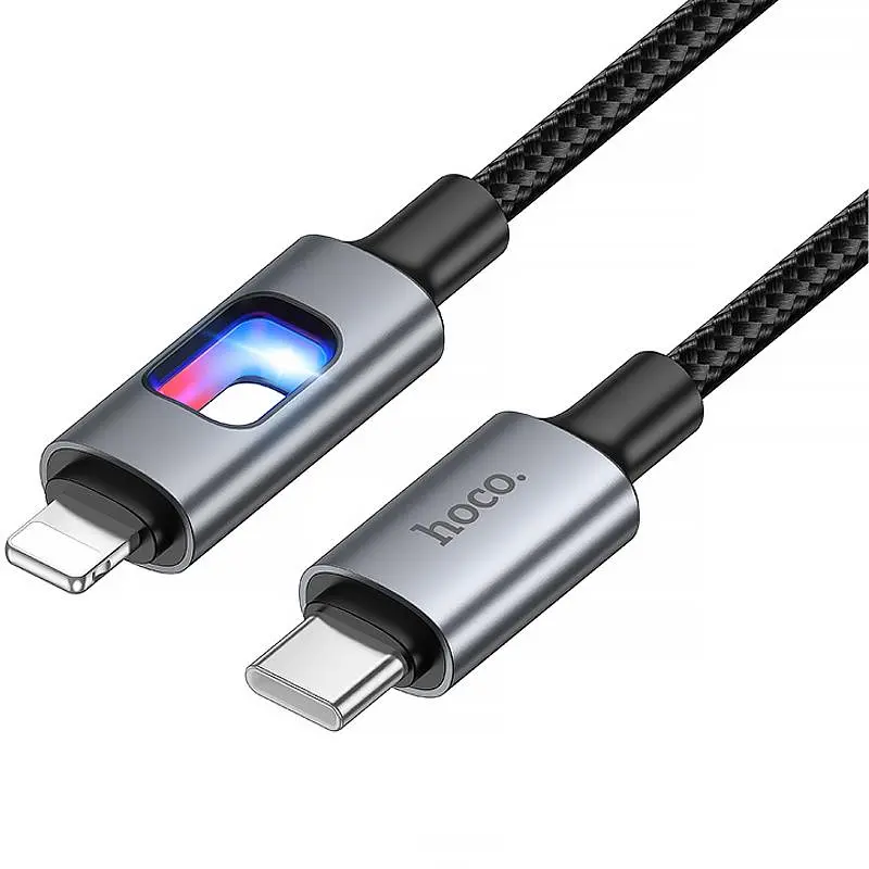 Дата кабель Hoco U144 New Type-C to Lightning 27W (1.2m) Black - фото 3