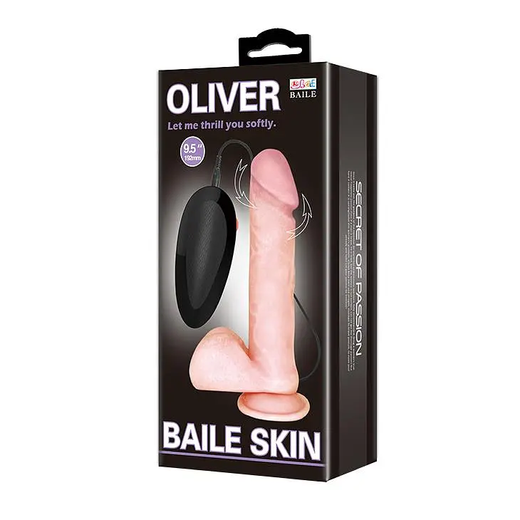 Вібратор Oliver Baile Skin 9.5" 19.5 см тілесний - фото 6