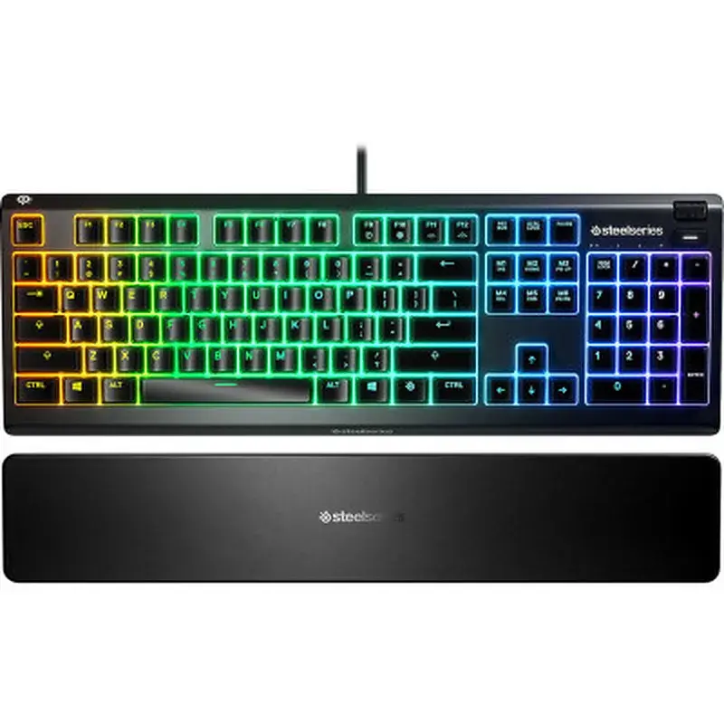 Клавіатура SteelSeries Apex 3 USB UA Black (64795) - фото 3