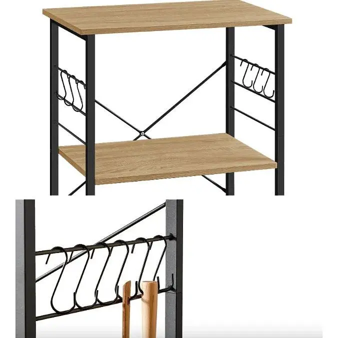 Стеллаж Leobert Dash на колесах в стиле Loft натуральный - фото 3