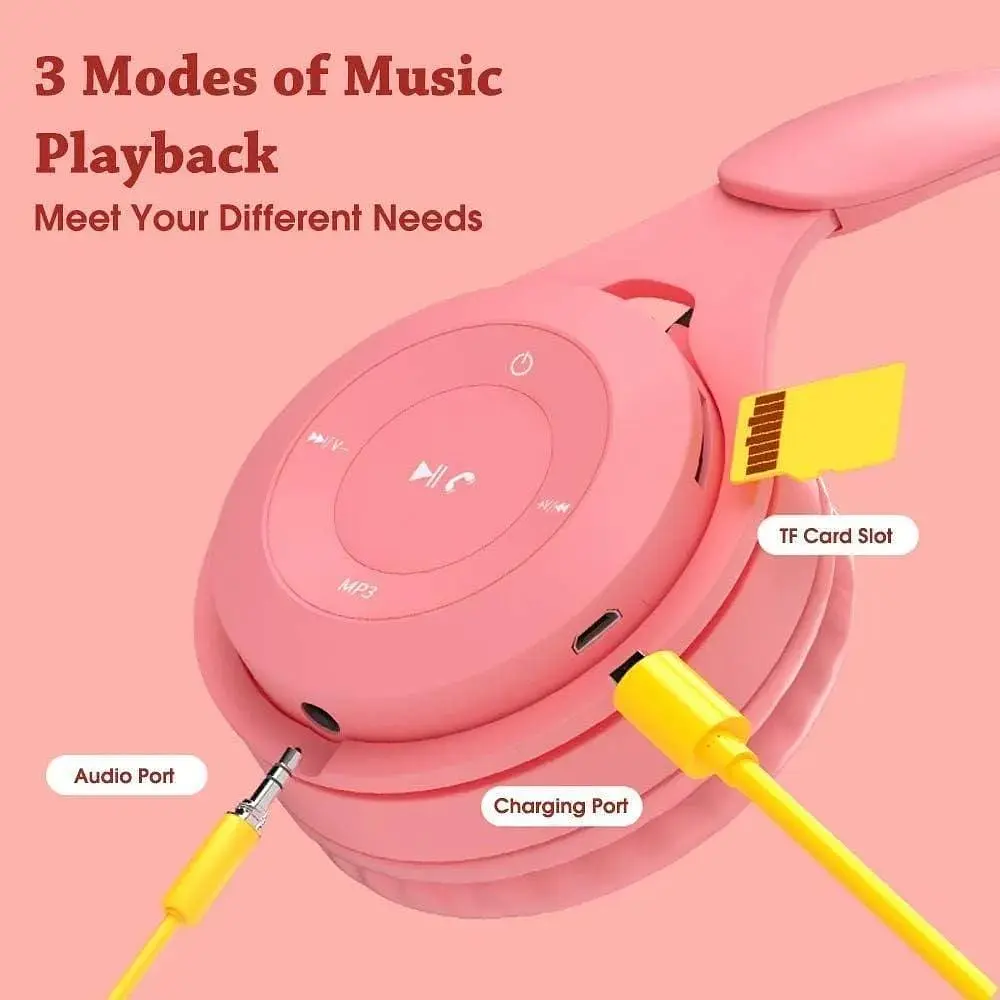 Бездротові навушники BT 5.0 TF MP3 Player AUX Y08 Over Ear - фото 4